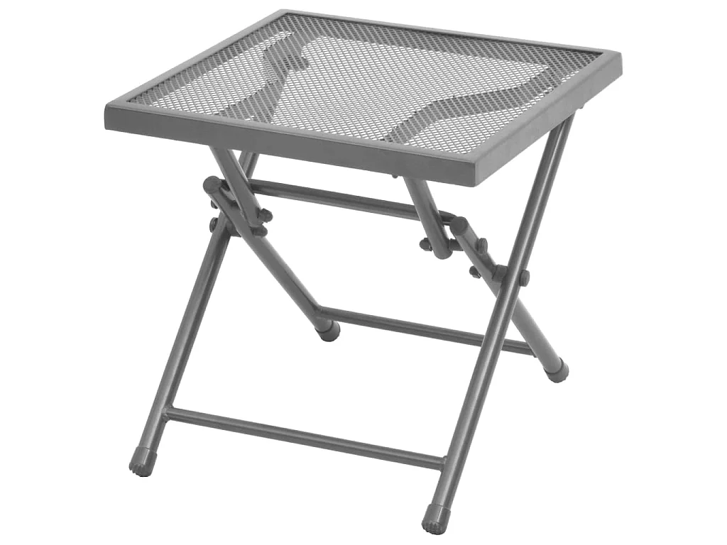 Sonnenliegen 2 Stk. mit Tisch Stahl Anthrazit