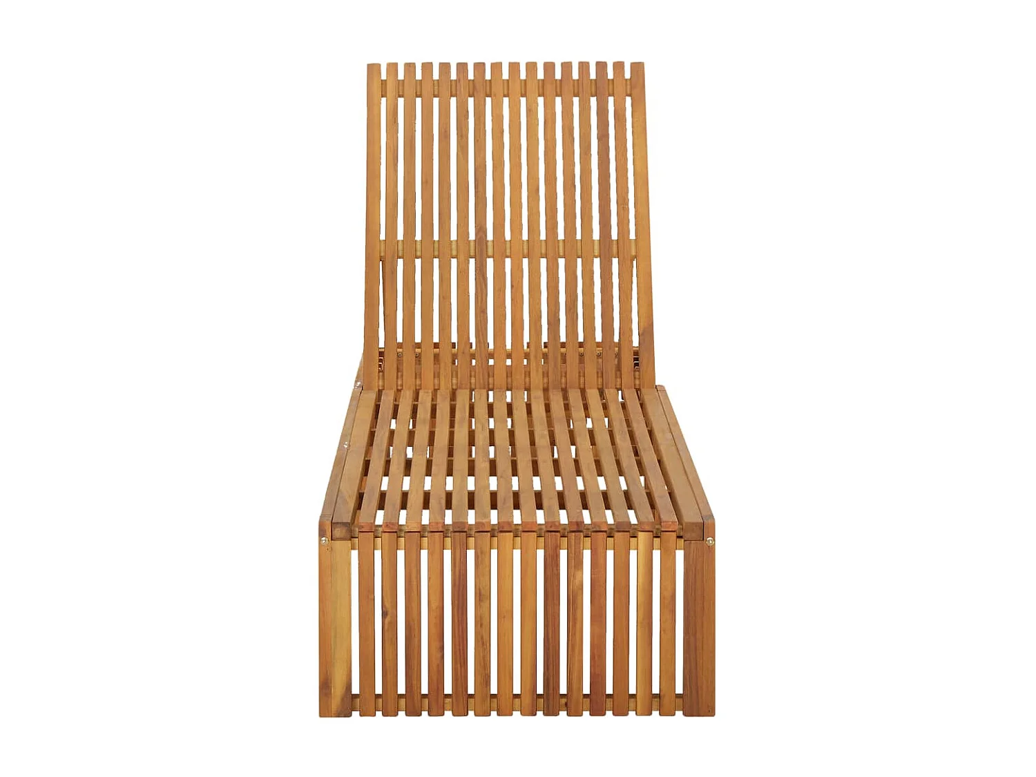 Chaise longue bois d'acacia solide