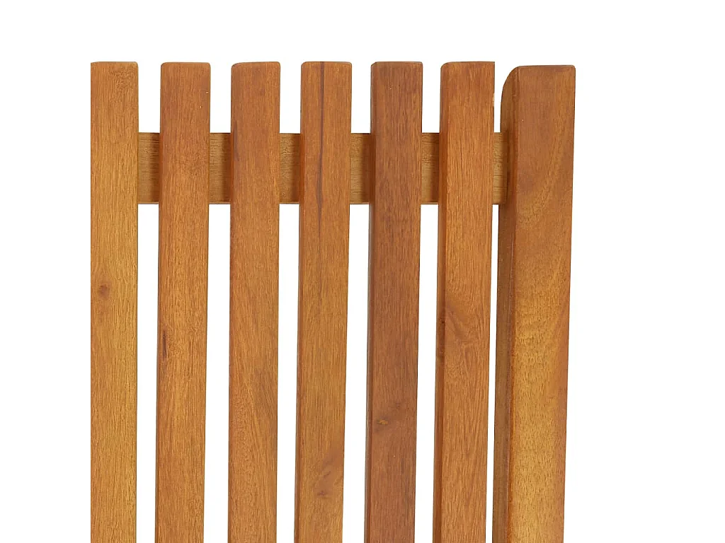 Chaise longue bois d'acacia solide