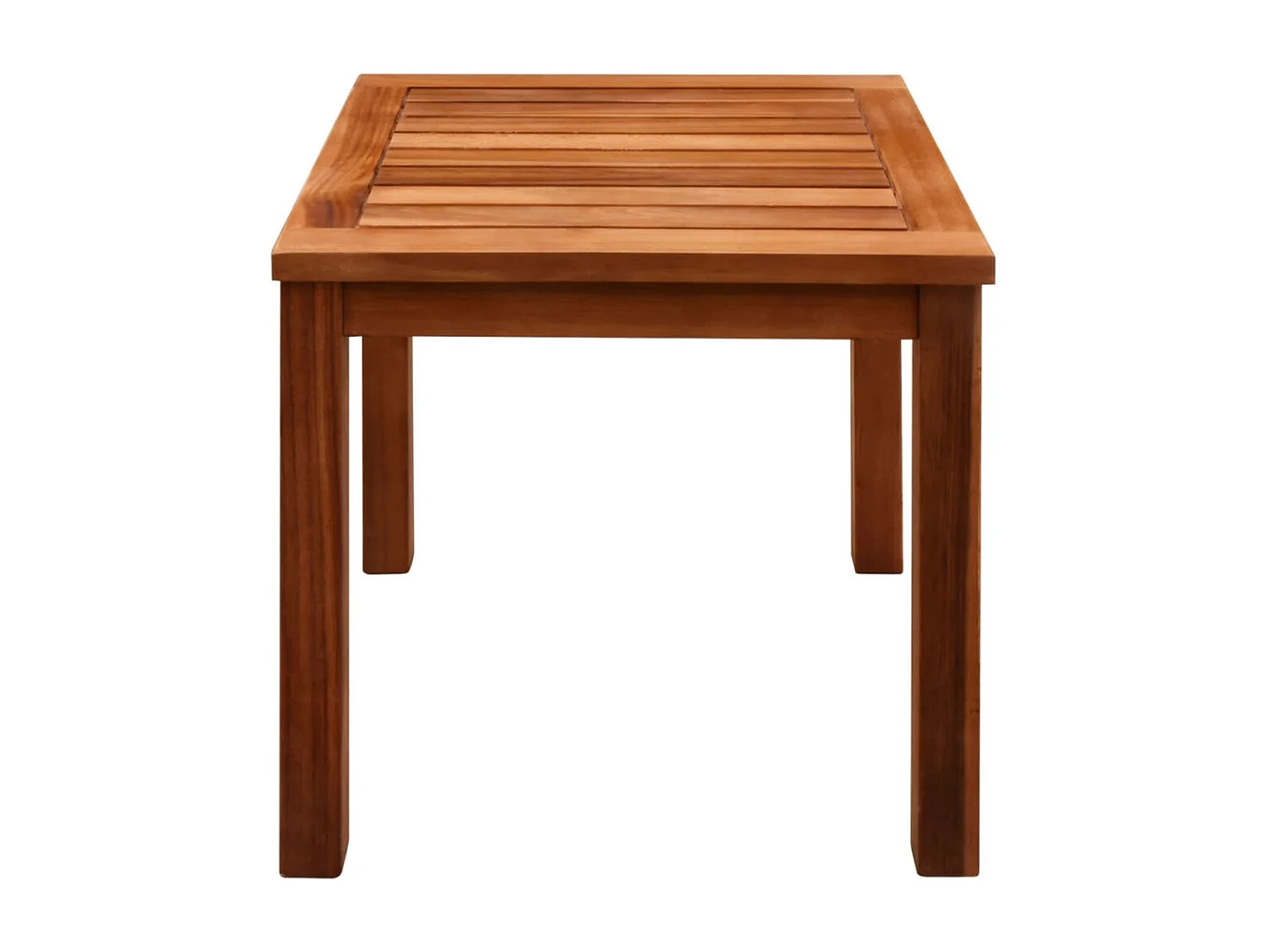 Chaises longues lot de 2 et table Bois d'acacia et textilène