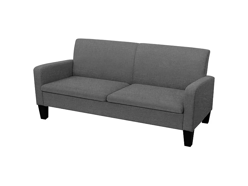 3-Sitzersofa 180 x 65 x 76 cm Dunkelgrau