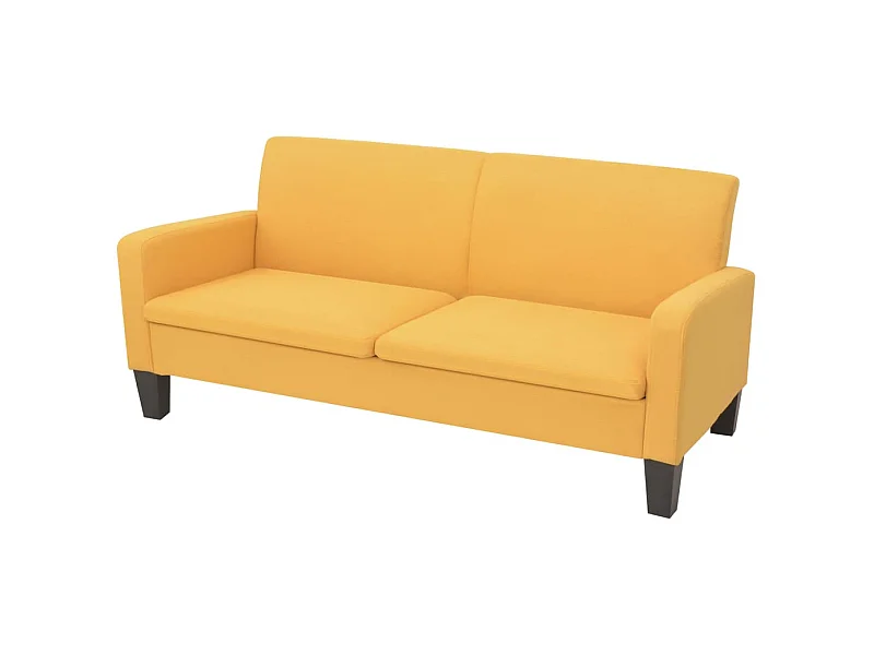 3-Sitzersofa 180 x 65 x76 cm Gelb