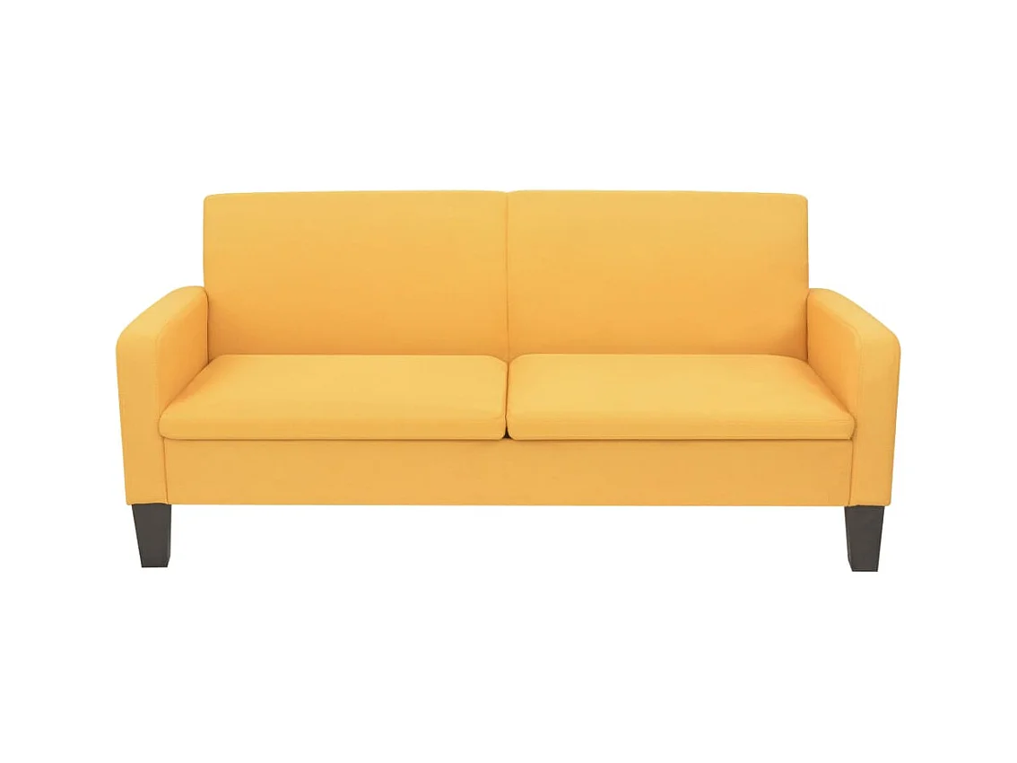 Canapé à 3 places 180 x 65 x 76 cm Jaune
