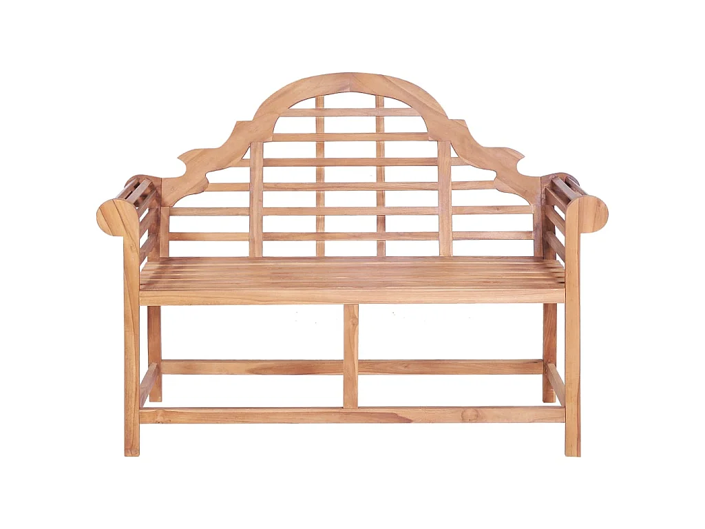 Gartenbank 127x58,5x92,5 cm Massivholz Teak