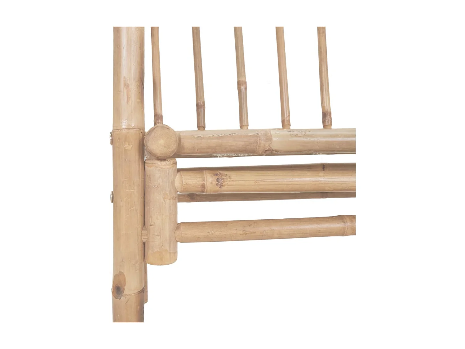 Banco de jardín con pérgola bambú 116 cm