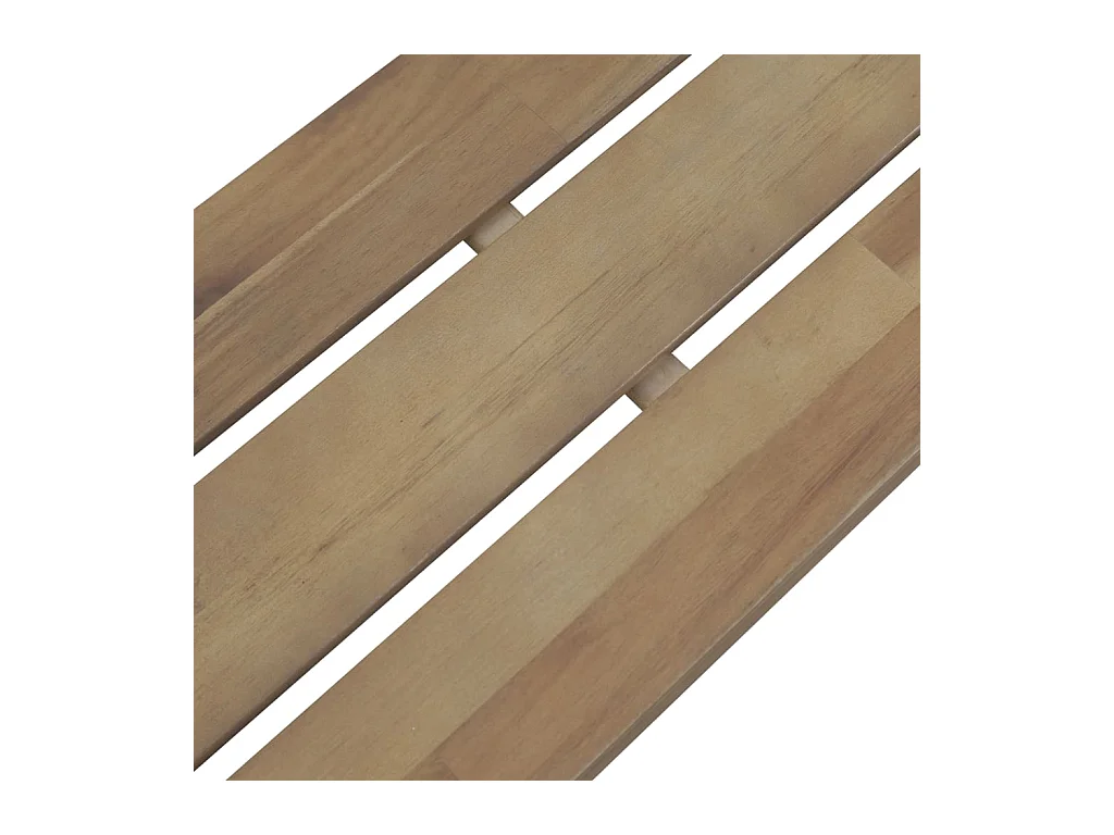 Gartenbank 120 cm Massivholz Akazie