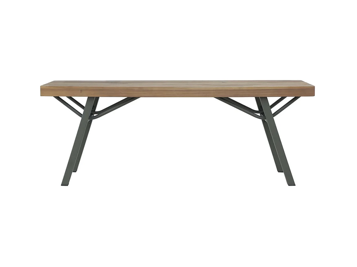 Gartenbank 120 cm Massivholz Akazie