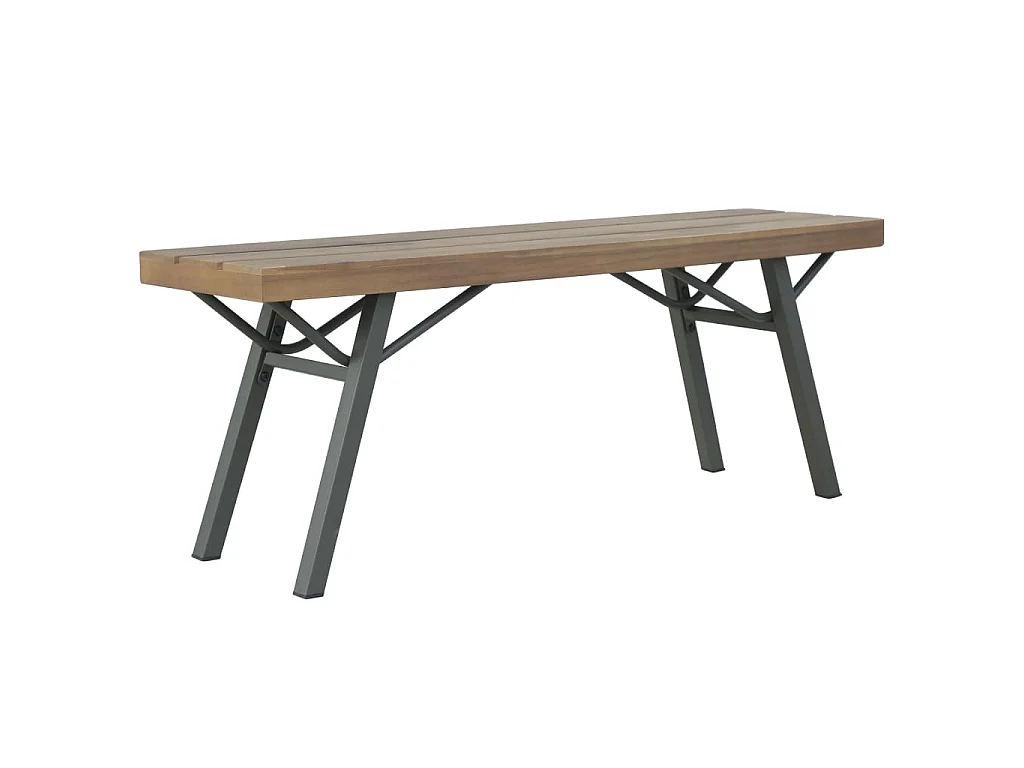 Banc de jardin 120 cm Bois d'acacia solide