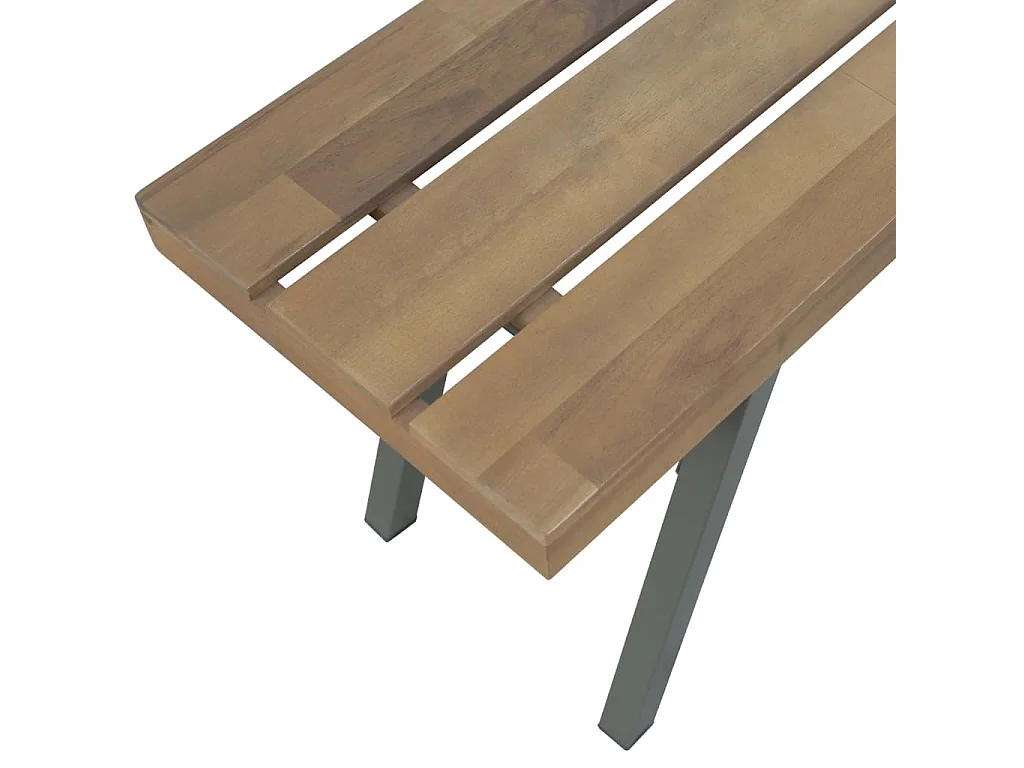 Banc de jardin 120 cm Bois d'acacia solide