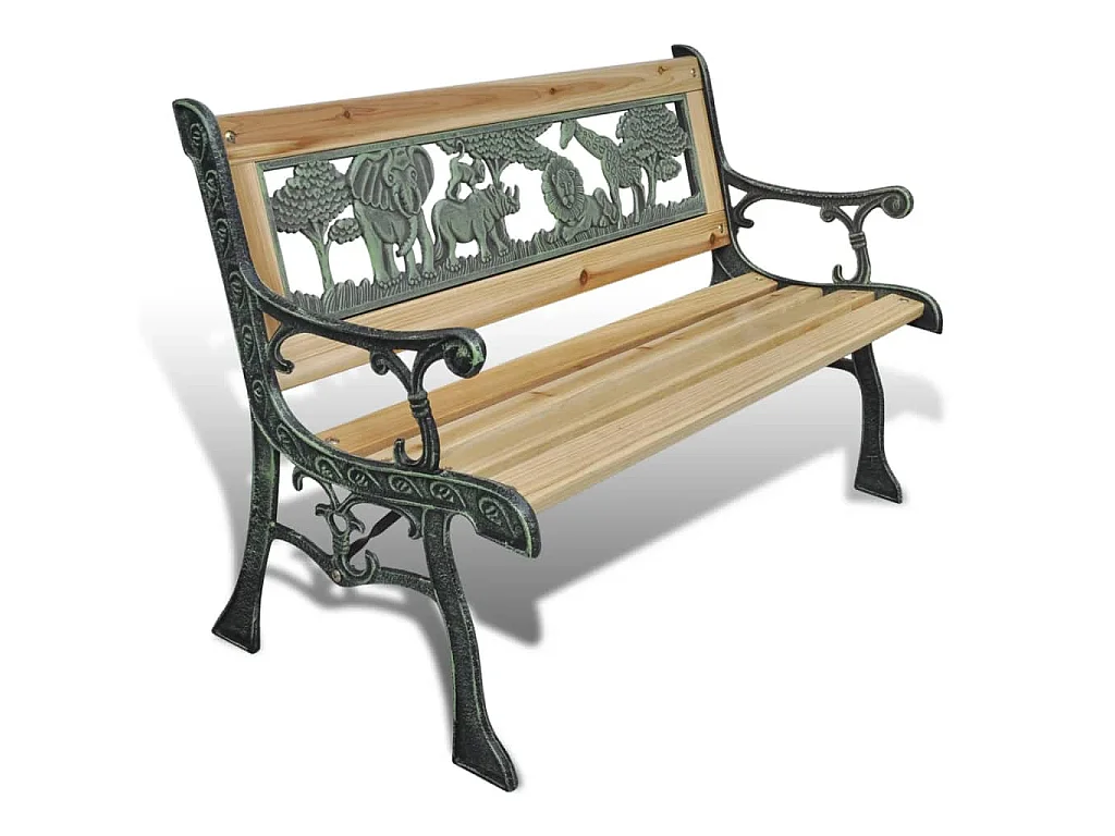 Panchina da Giardino per Bambini 84 cm in Legno