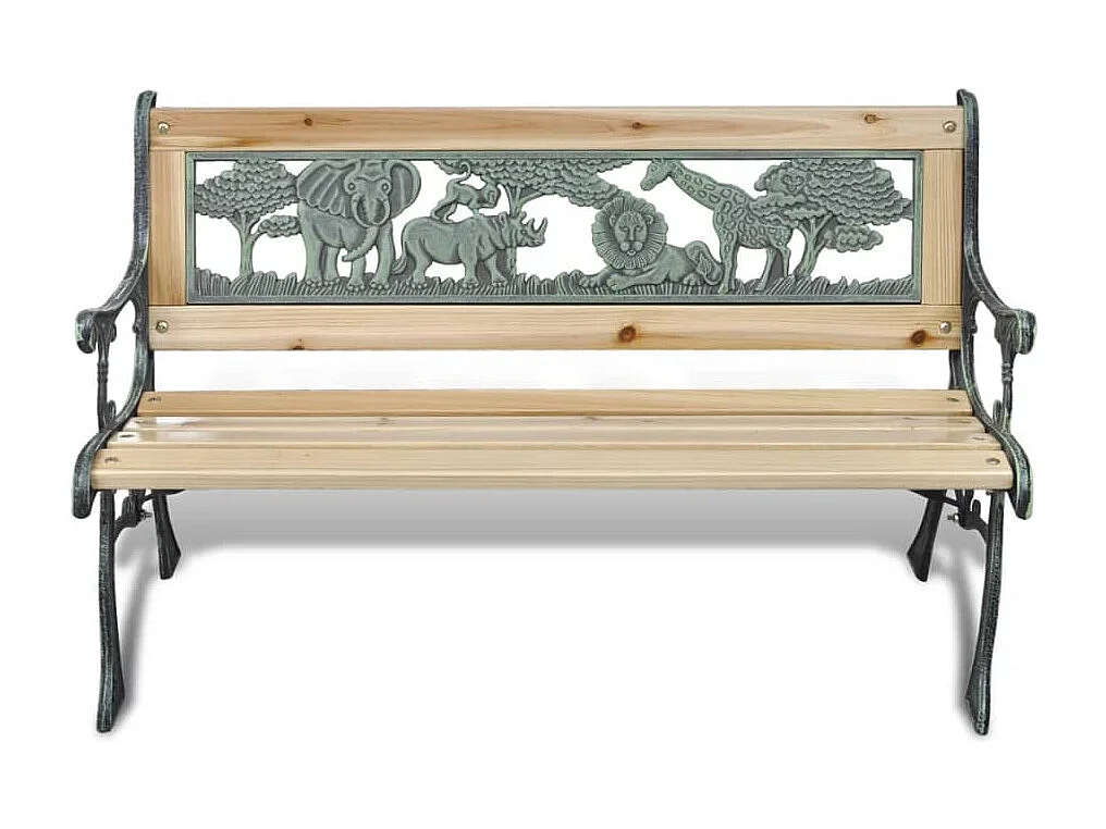 Panchina da Giardino per Bambini 84 cm in Legno