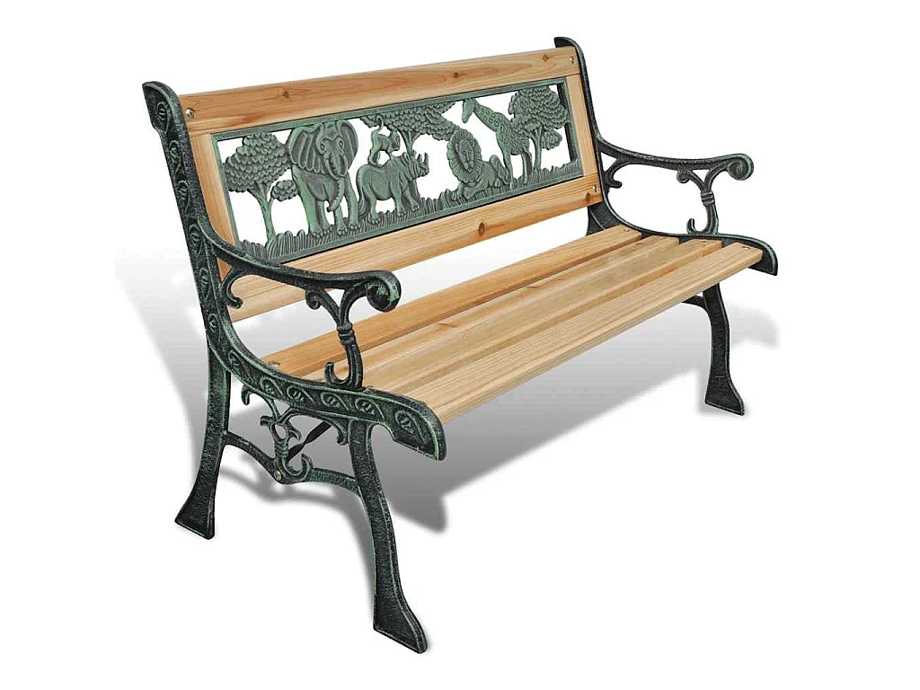 Panchina da Giardino per Bambini 84 cm in Legno