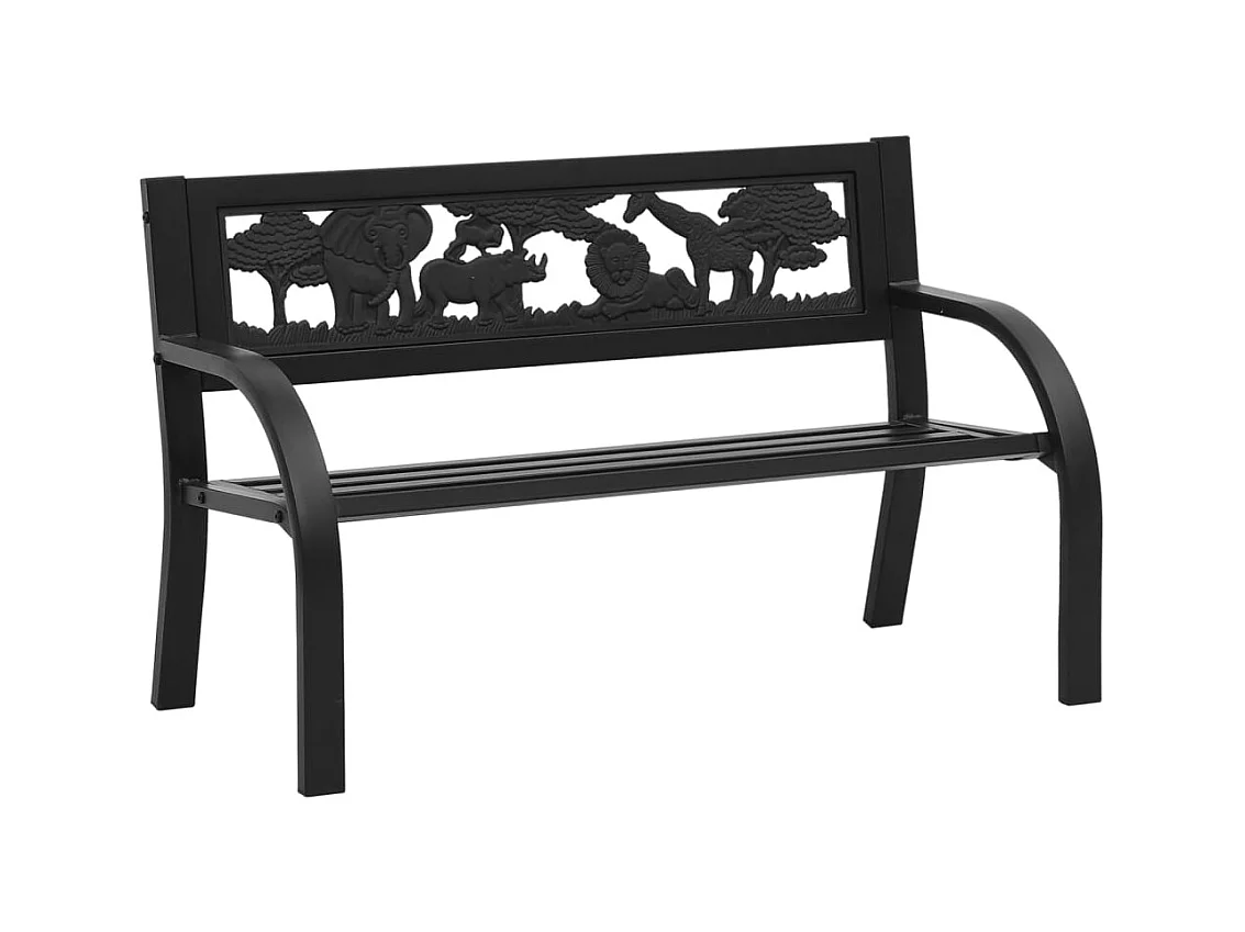 Kinder-Gartenbank 86 cm Stahl