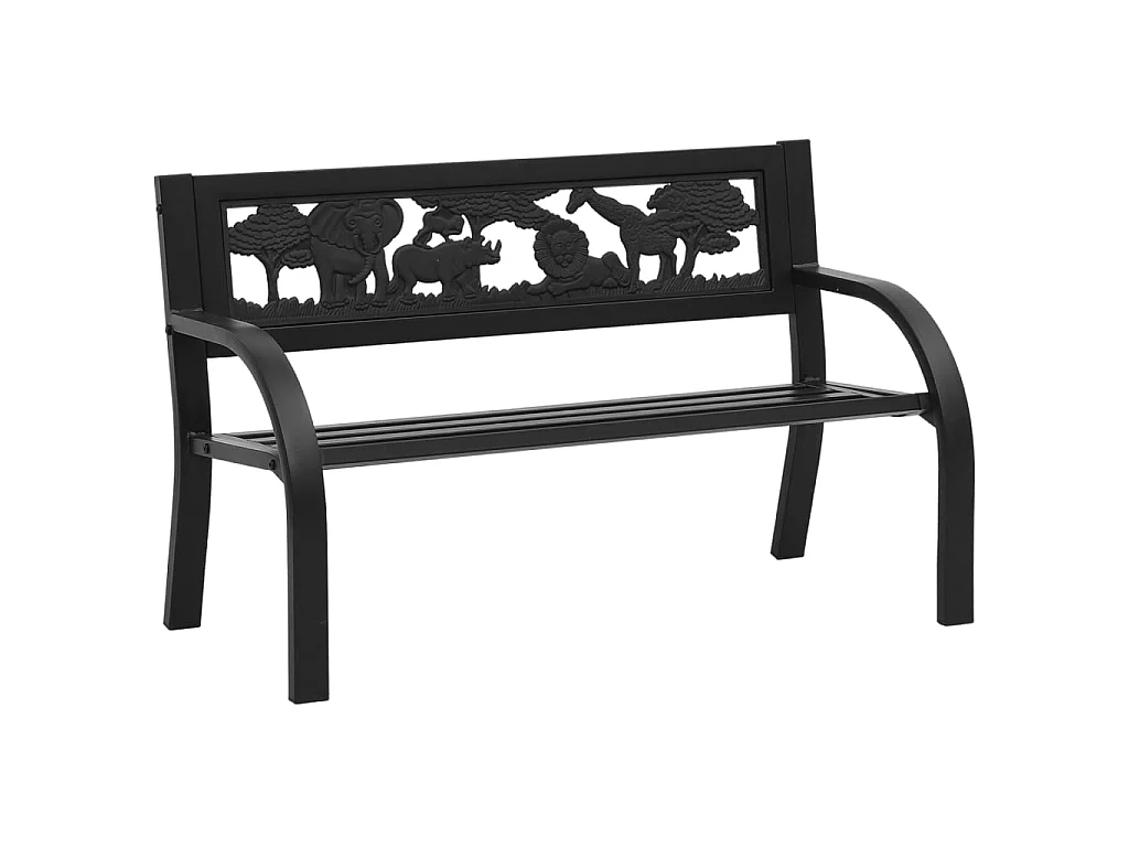 Banc de jardin pour enfants 86 cm acier