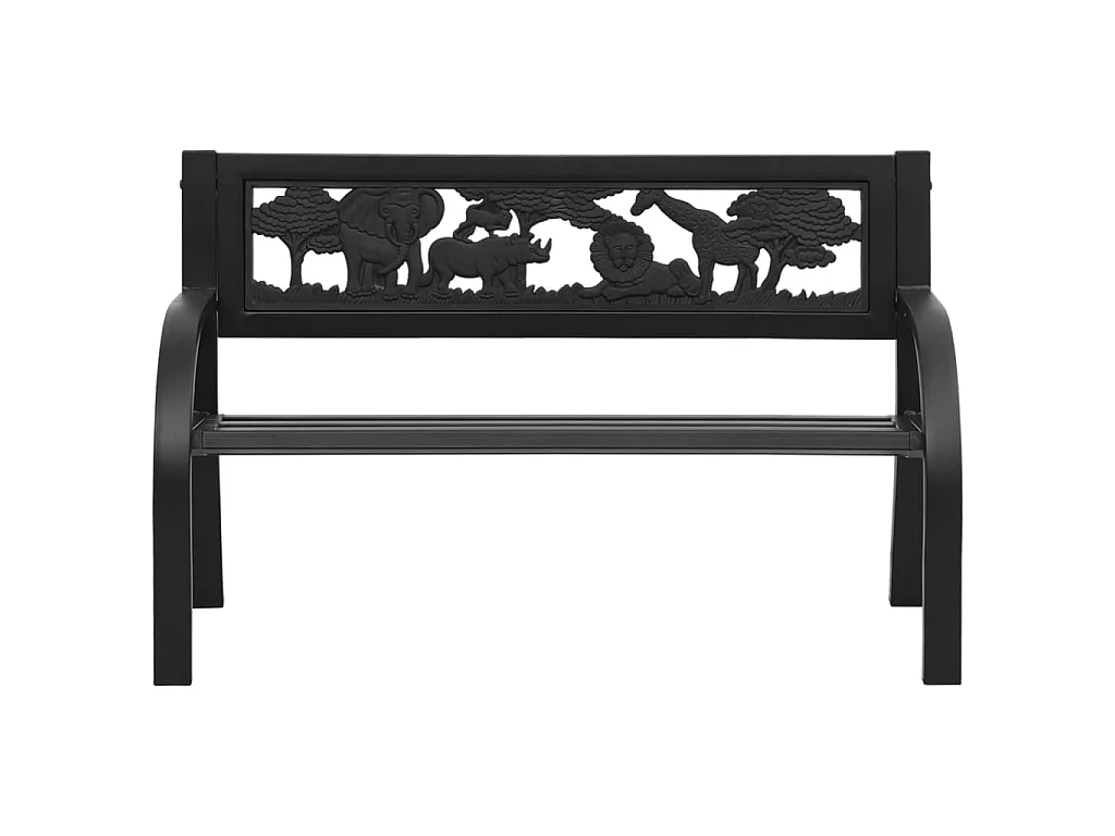 Banc de jardin pour enfants 86 cm acier
