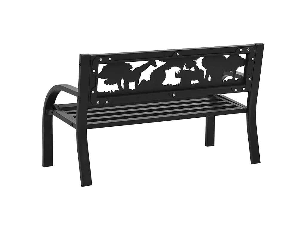 Banc de jardin pour enfants 86 cm acier