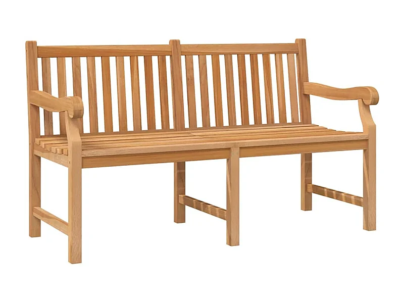 Gartenbank 150 cm Massivholz Teak