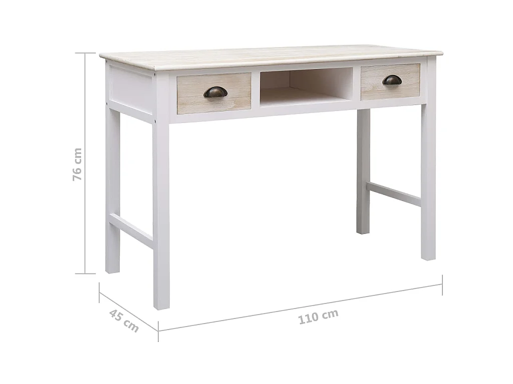 Table console 110x45x76 cm bois