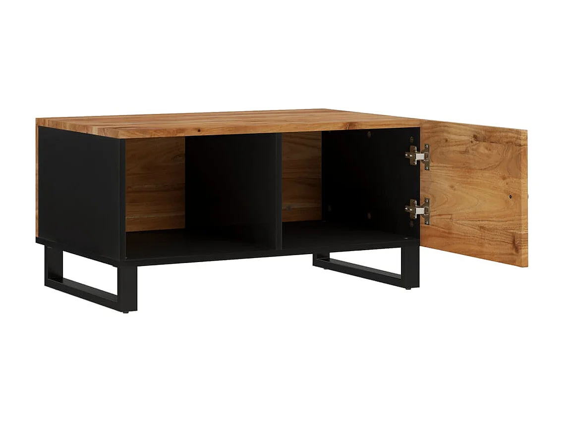 Table basse 80x50x40 cm Bois d'acacia solide et d'ingénierie