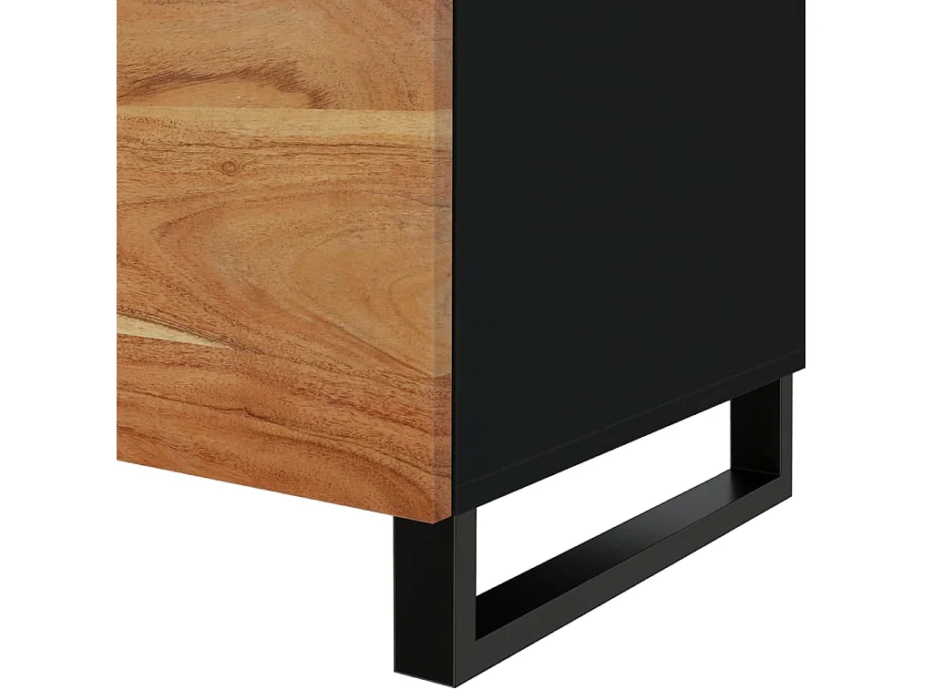 Table basse 80x50x40 cm Bois d'acacia solide et d'ingénierie