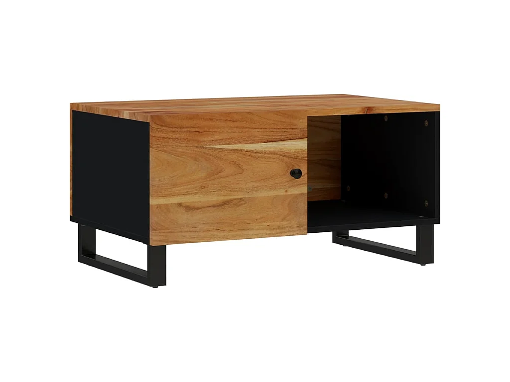 Mesa de centro 80x50x40 madeira de acácia maciça/deriv. madeira