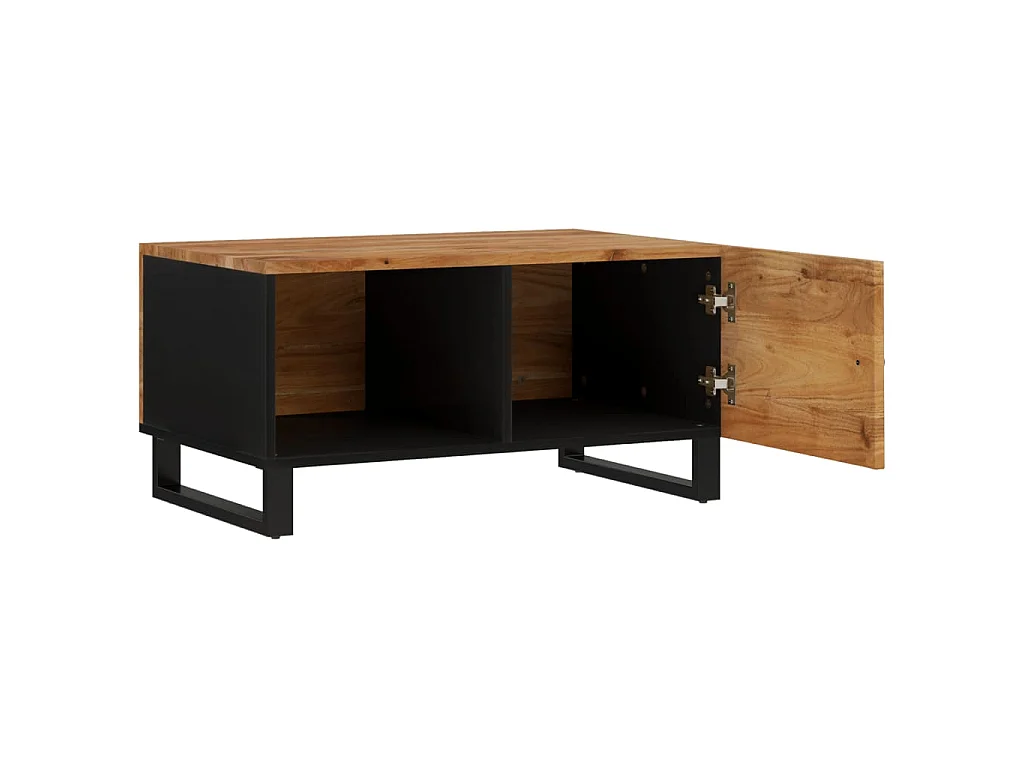 Mesa de centro 80x50x40 madeira de acácia maciça/deriv. madeira