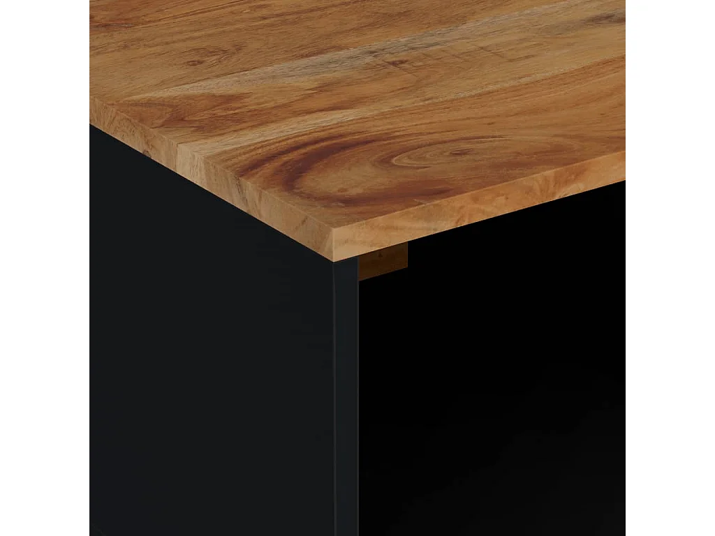 Mesa de centro 80x50x40 madeira de acácia maciça/deriv. madeira