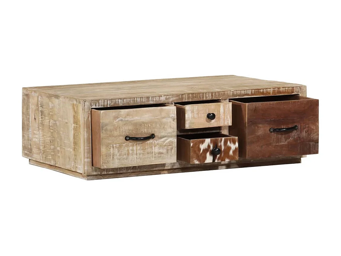 Salontafel 90x60x30 cm massief mangohout