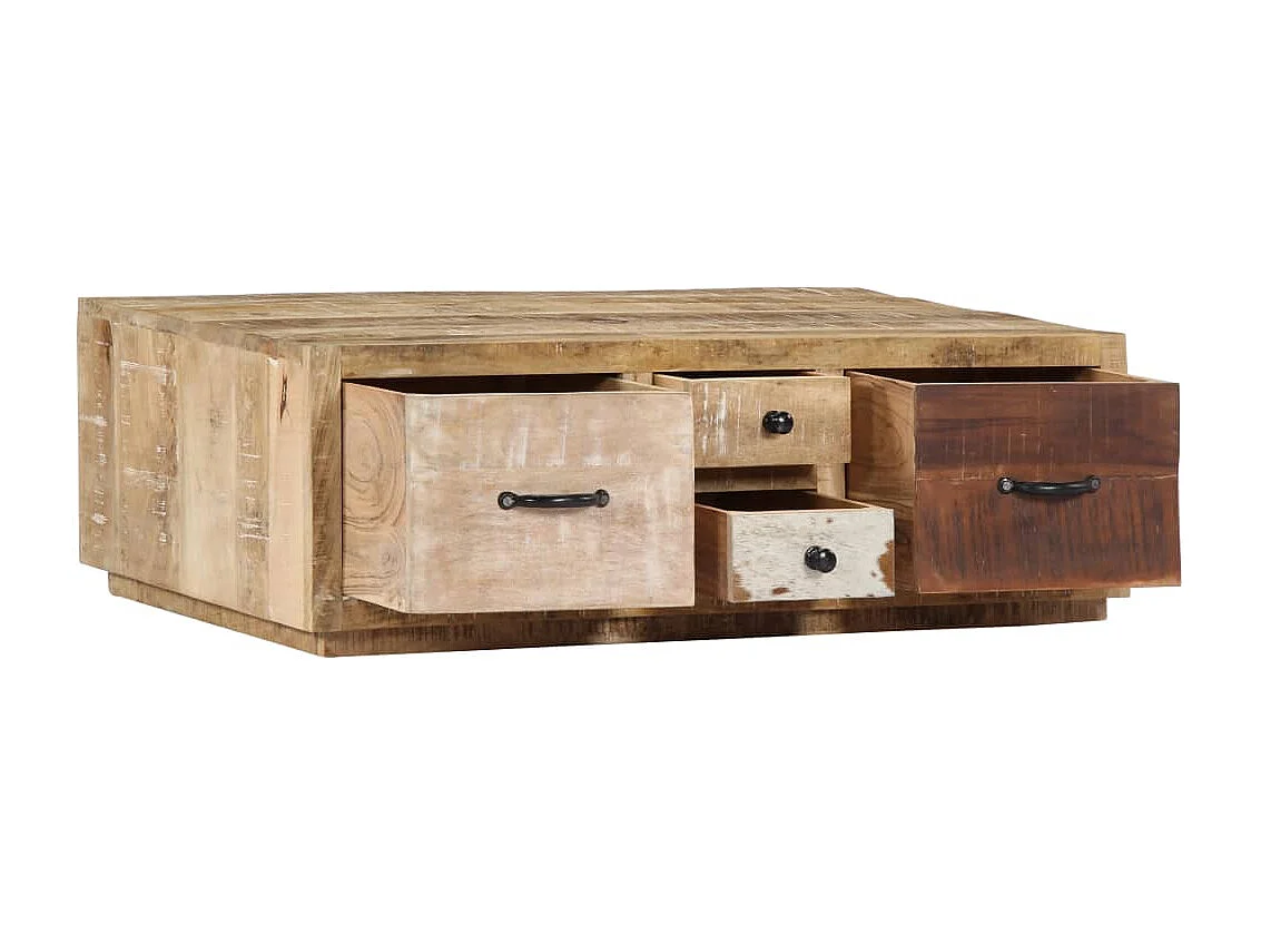 Salontafel 90x60x30 cm massief mangohout