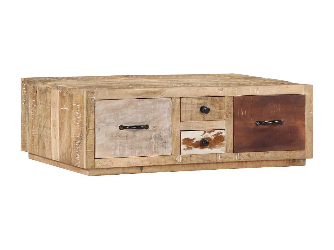 Salontafel 90x60x30 cm massief mangohout