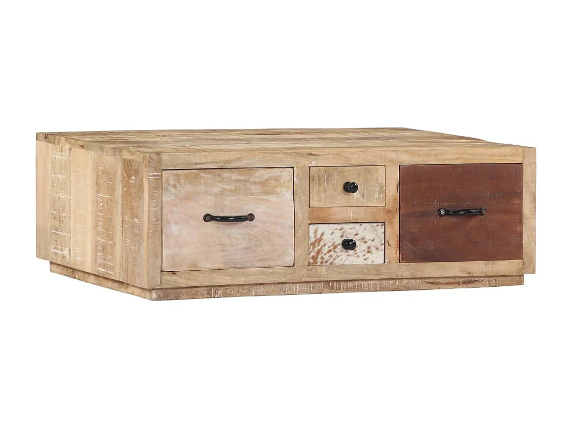 Salontafel 90x60x30 cm massief mangohout