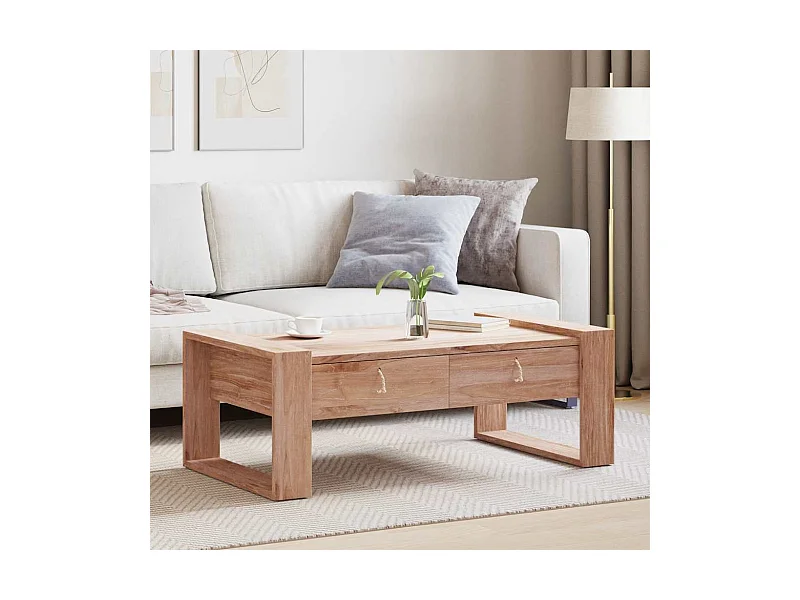 Couchtisch 110×60×40 cm Teak Massivholz