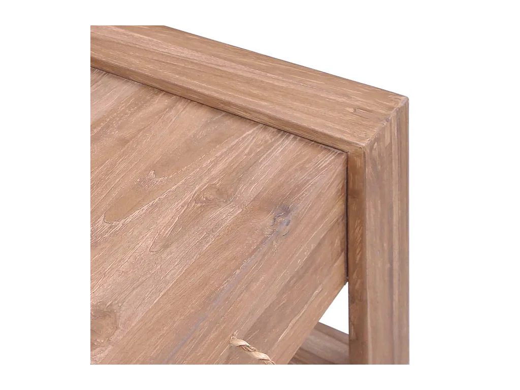 Tavolino da Salotto 110x60x40 cm in Legno Massello di Teak