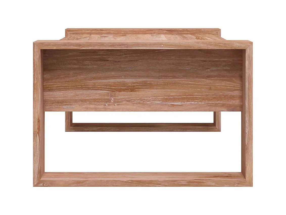 Tavolino da Salotto 110x60x40 cm in Legno Massello di Teak
