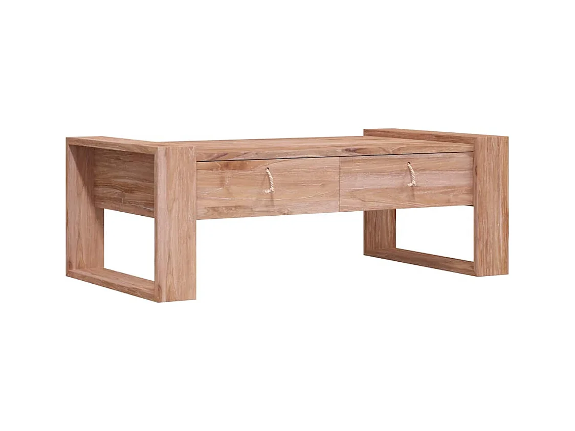 Table basse 110x60x40 cm Bois de teck massif