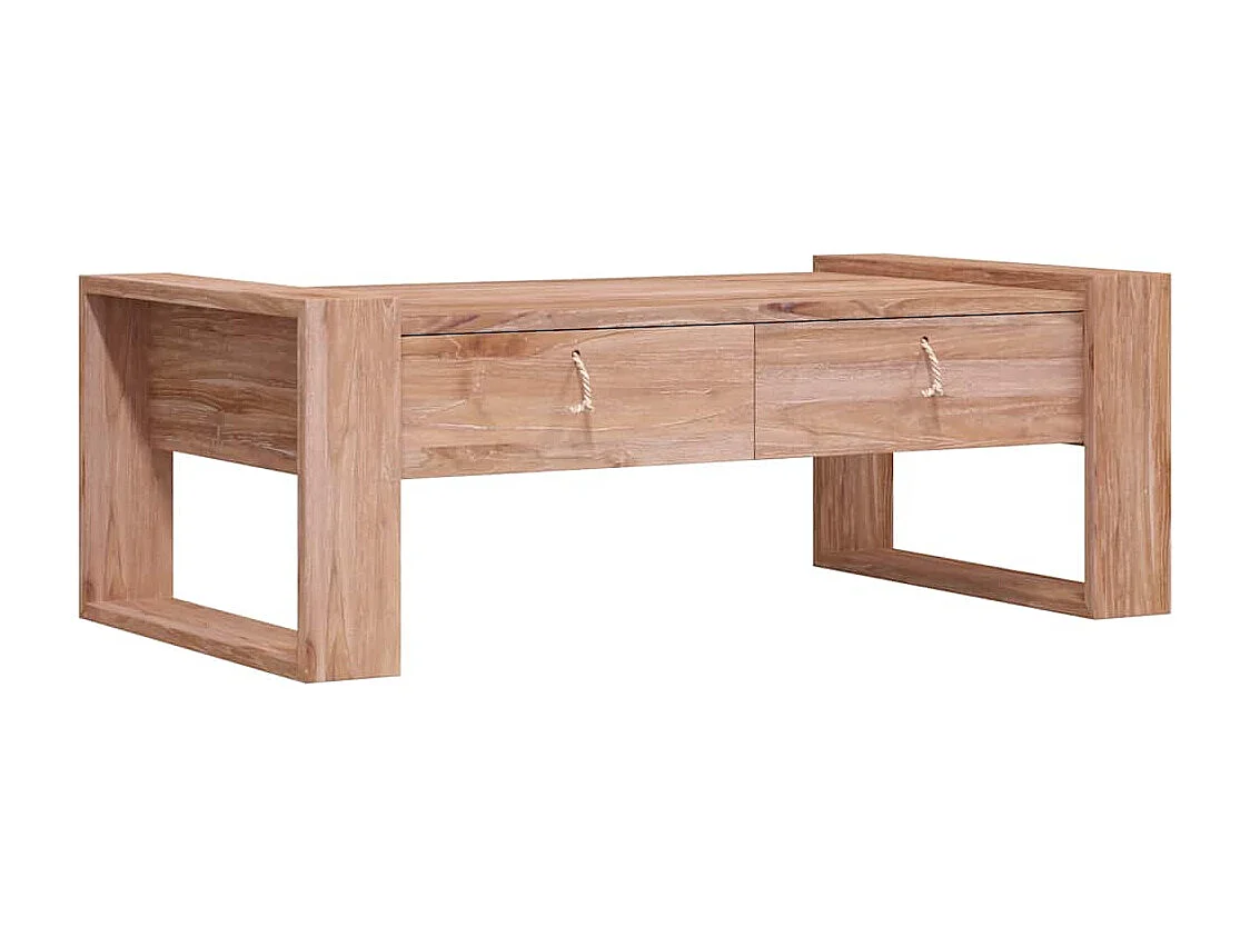 Couchtisch 110×60×40 cm Teak Massivholz