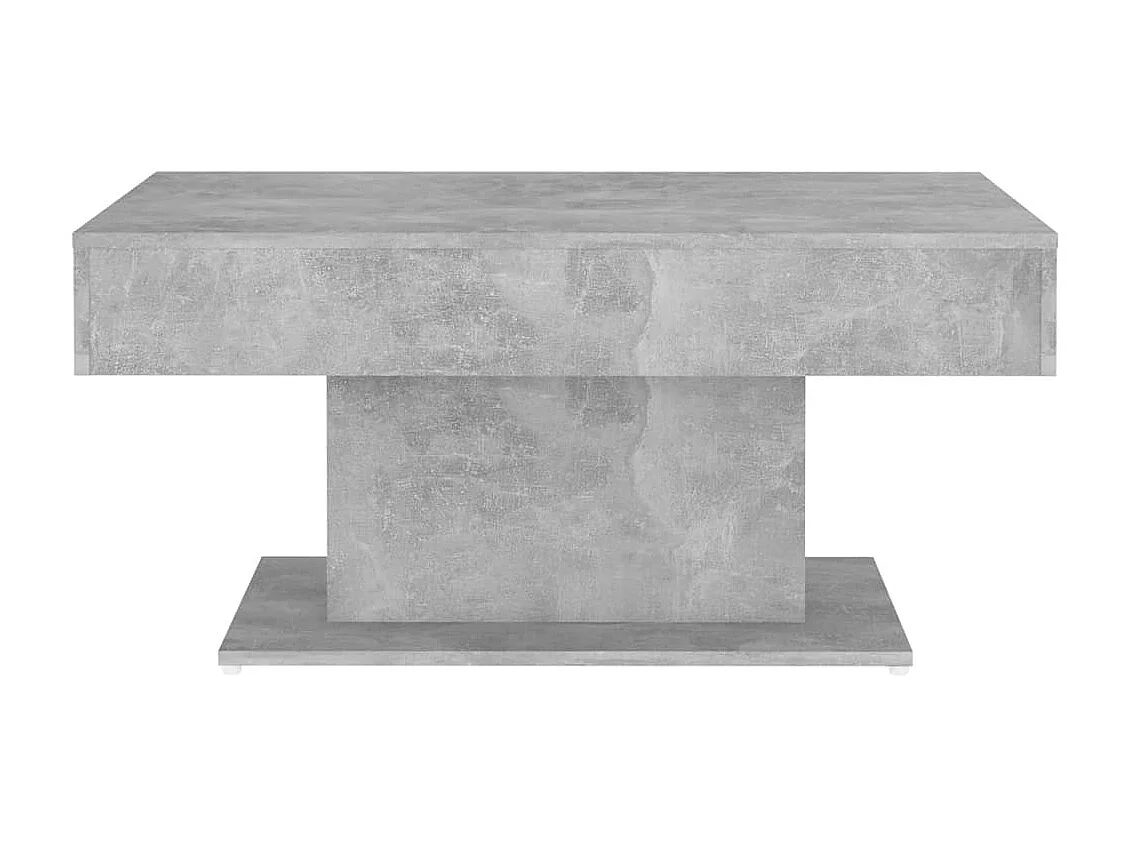 Table basse gris béton 96x50x45 cm bois d'ingénierie