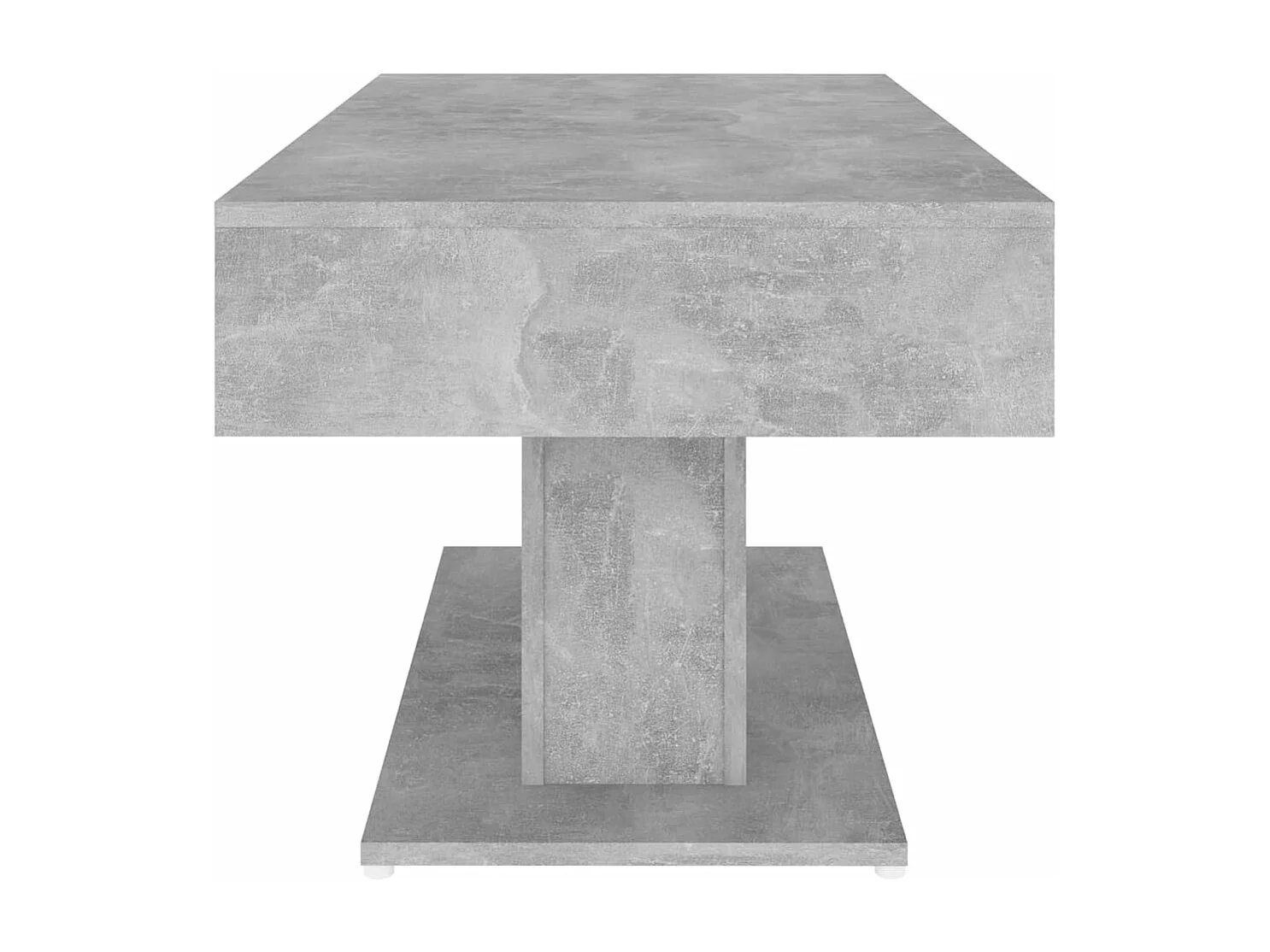 Table basse gris béton 96x50x45 cm bois d'ingénierie
