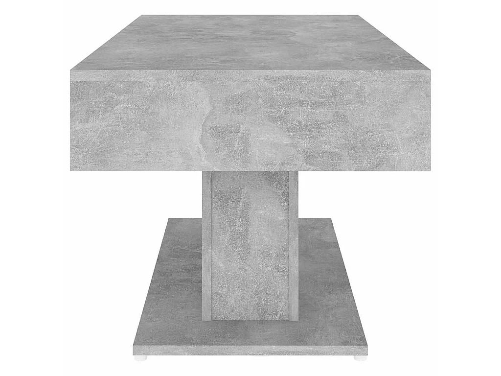 Mesa de centro madera contrachapada gris hormigón 96x50x45 cm