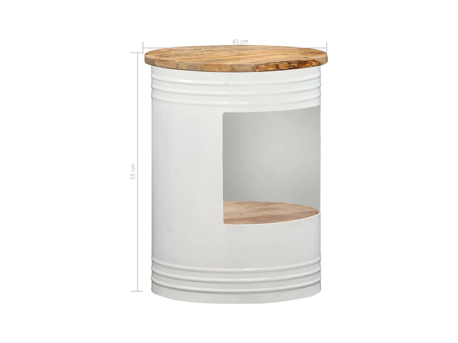 Couchtisch 43×55 cm Massivholz Mango