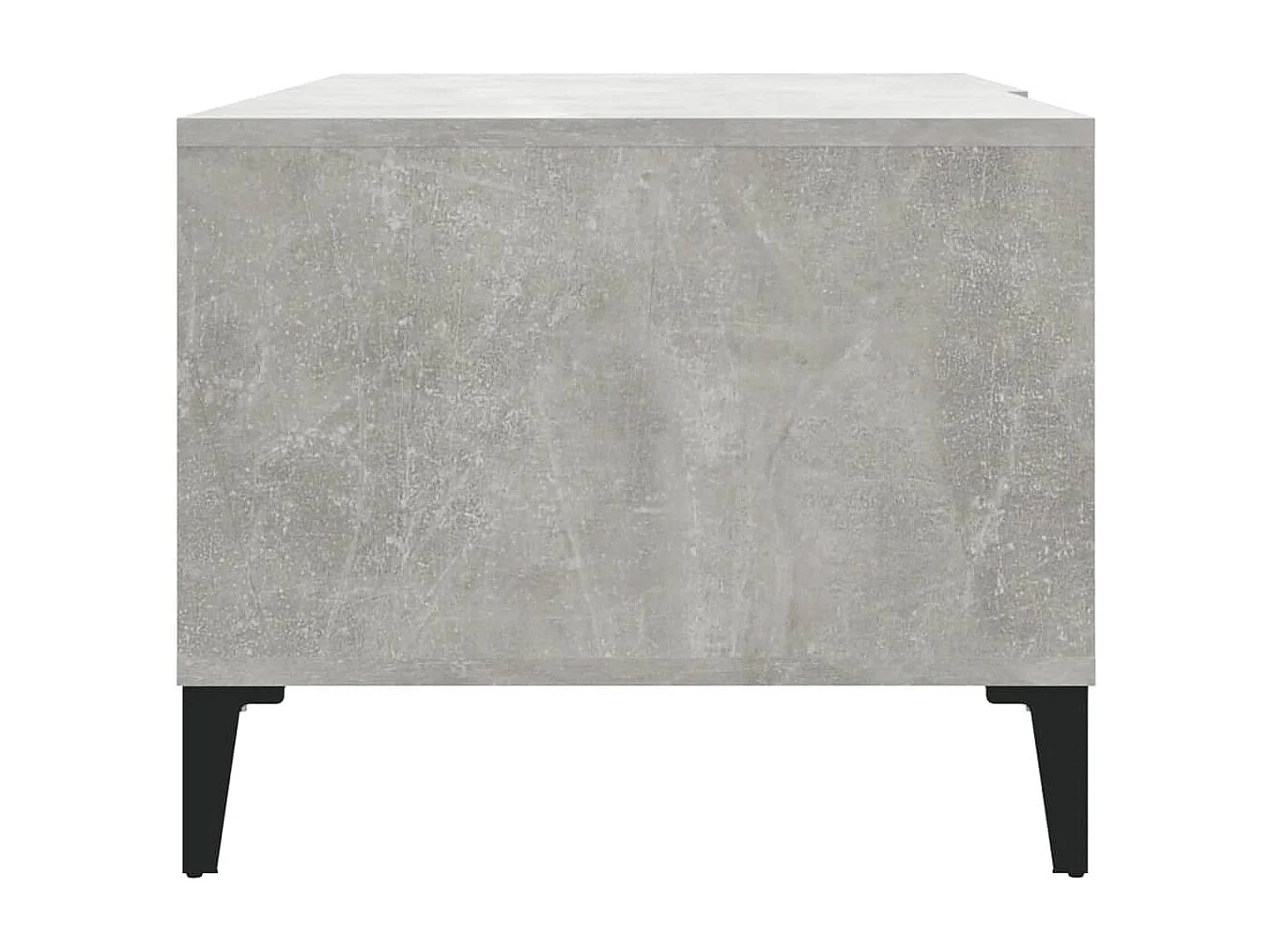 Table basse gris béton 90x50x40 cm bois d'ingénierie