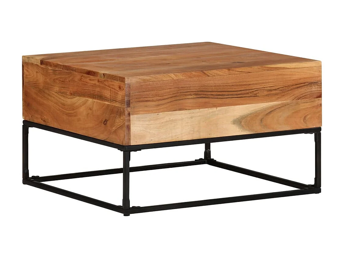 Couchtisch 68x68x41 cm Massivholz Akazie