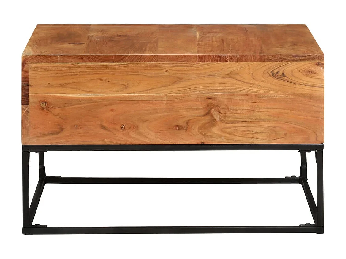 Couchtisch 68x68x41 cm Massivholz Akazie