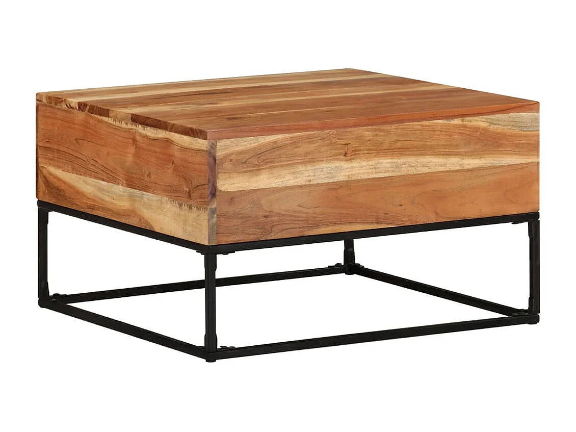 Couchtisch 68x68x41 cm Massivholz Akazie