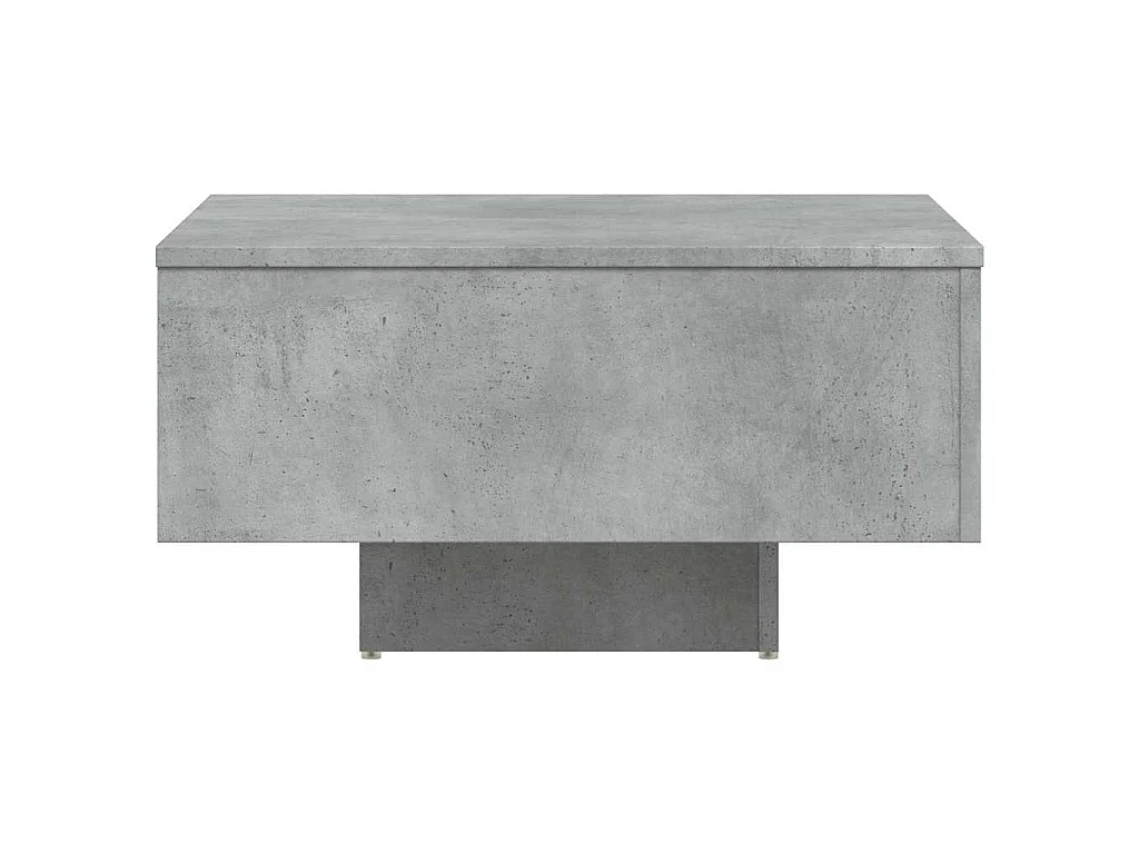 Mesa de centro madera de ingeniería gris hormigón 60x60x31,5 cm
