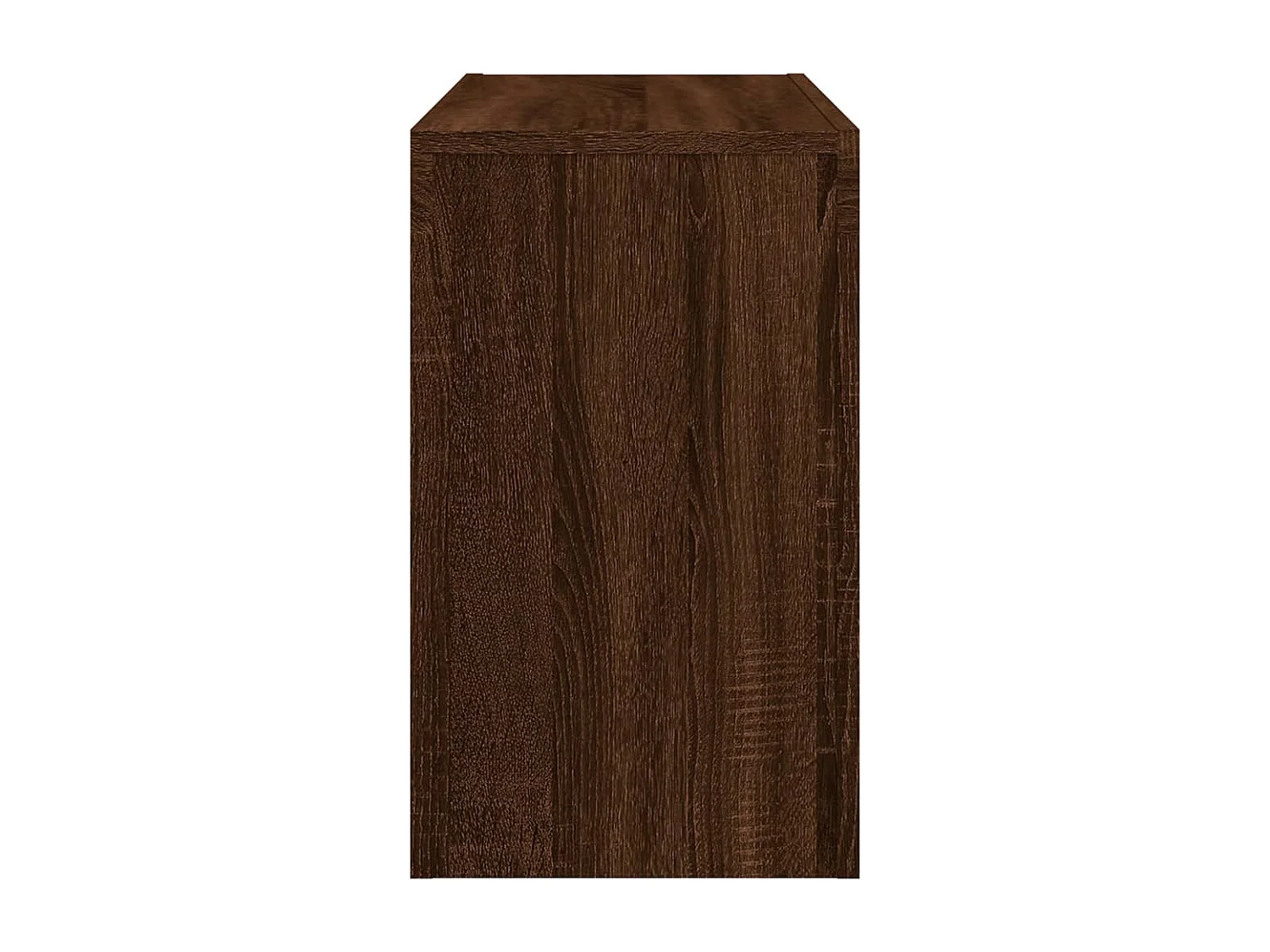 3-delige Tafeltjesset bewerkt hout bruin eikenkleur