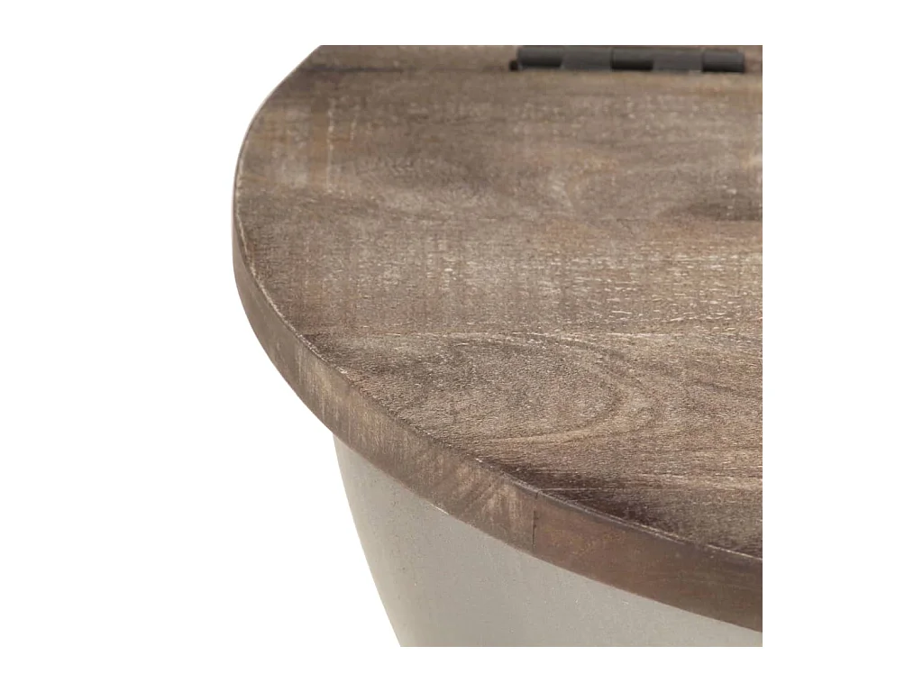 Ensemble de 2 tables basses Forme de bol Bois manguier massif