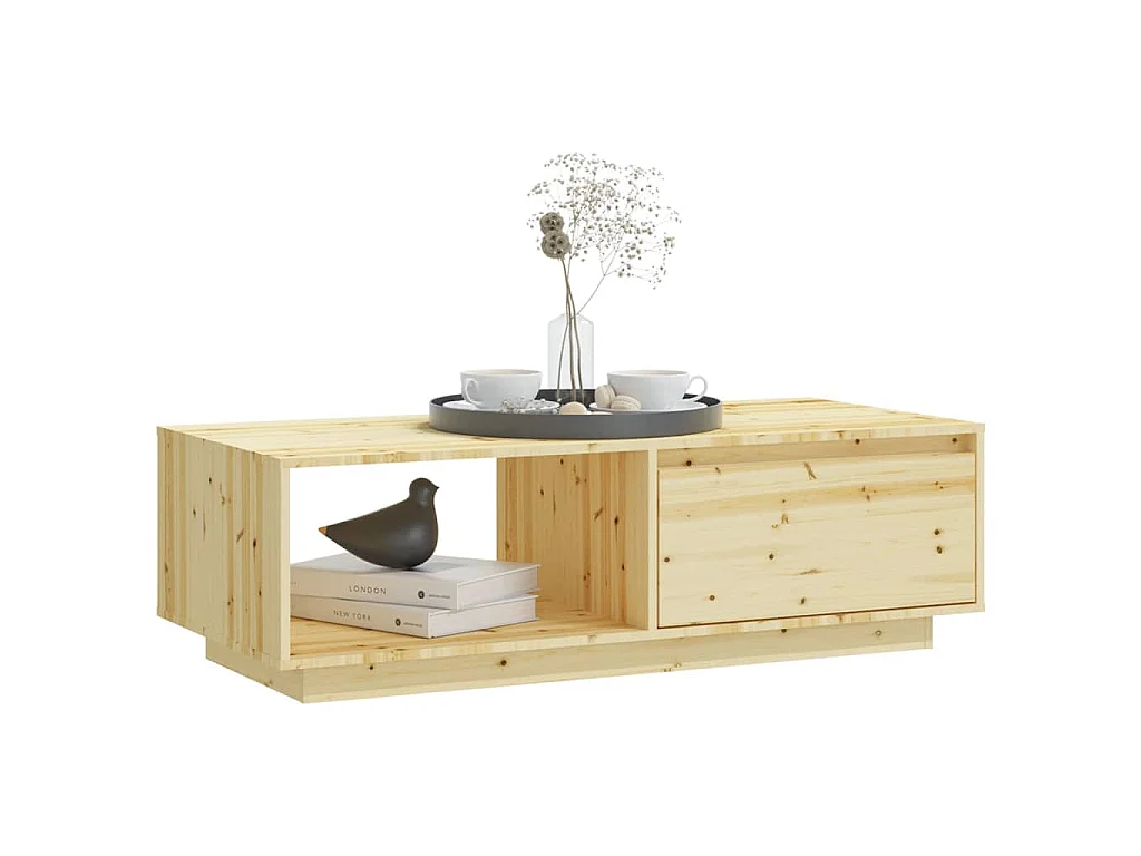 Salontafel 110x50x33,5 cm massief vurenhout