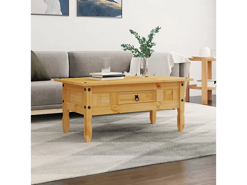 Couchtisch Mexiko-Stil Kiefernholz 100x55x44 cm
