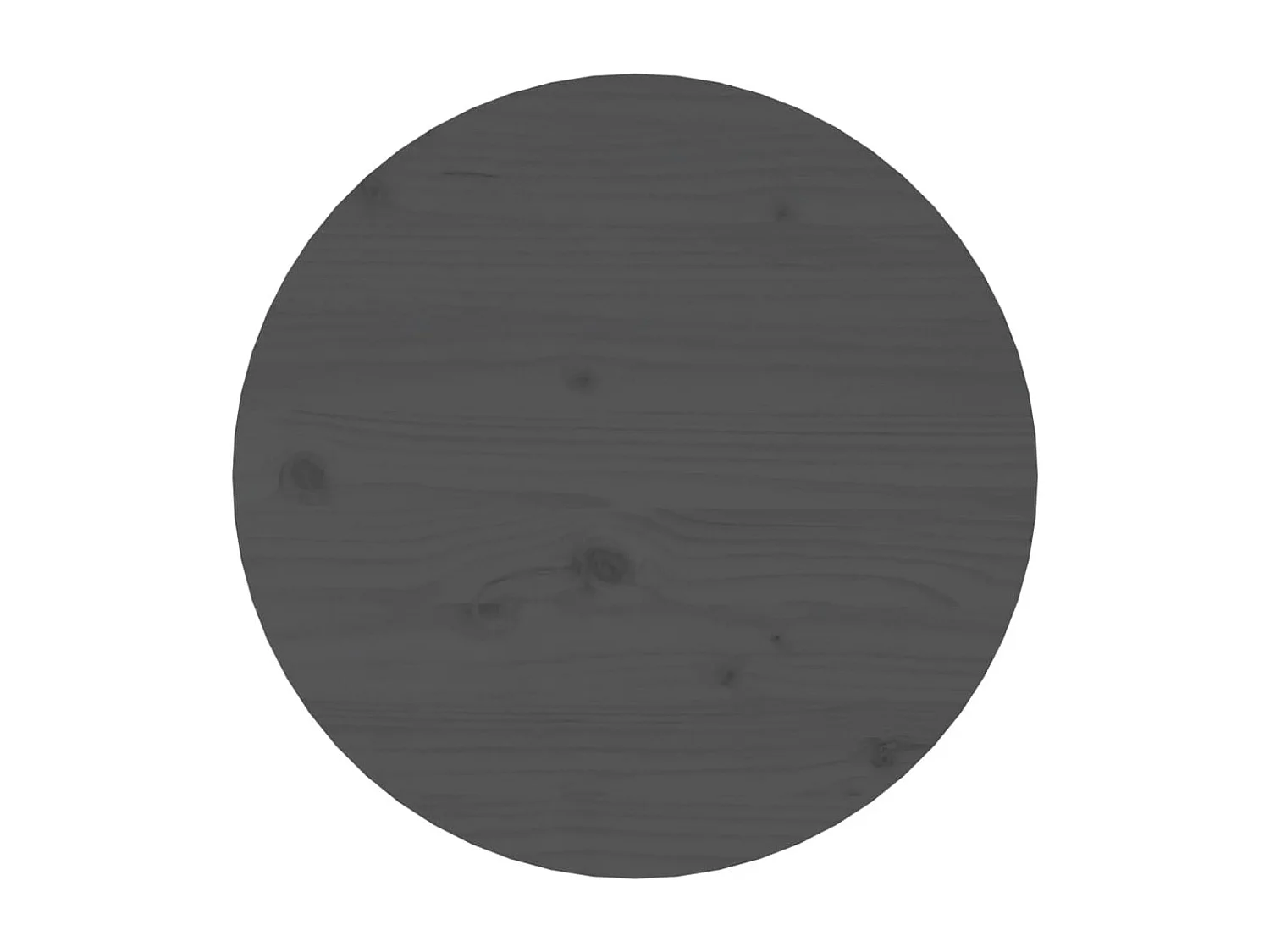 Table basse Gris Ø 45x40 cm Bois massif de pin